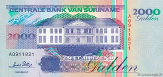 Suriname 2.000 Gulden, 1995 obverse