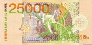 Suriname 25.000 Gulden, 2000 reverse