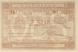 Suriname 2 Gulden, 1920 obverse