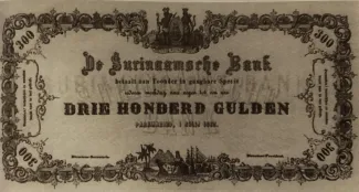 Suriname 300 Gulden, 1865-1910 obverse