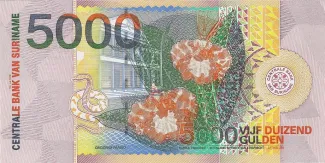 Suriname 5.000 Gulden, 2000 reverse