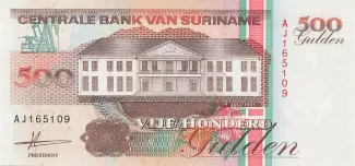 Suriname 500 Gulden, 1991 obverse