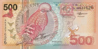 Suriname 500 Gulden, 2000 obverse