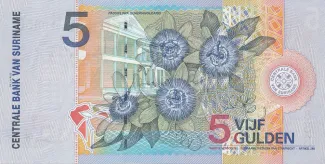 Suriname 5 Gulden, 2000 reverse