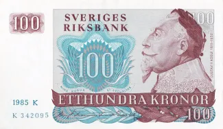 Sweden 100 Kronor, 1985 image