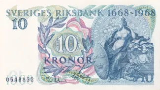 Sweden 10 Kronor, 1968