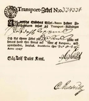 Sweden 12 Daler, 1745-1747 obverse