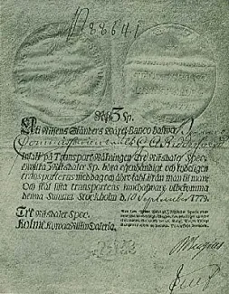 Sweden 3 Riksdaler, 1777-1786 obverse