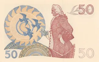 Sweden 50 Kronor, 1965-1990 reverse