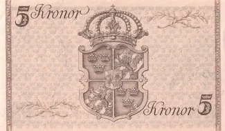 Sweden 5 Kronor, 1948 P-41 reverse