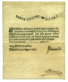 Sweden 6 Daler, 1748-1761 obverse