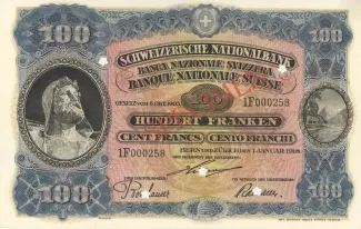 Switzerland 100 Francs 3rd, 1918-1920 P-10 obverse