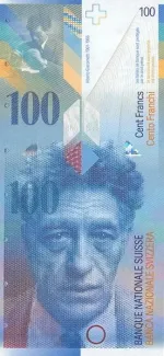 Switzerland 100 Francs 8th, 1996-2014 obverse