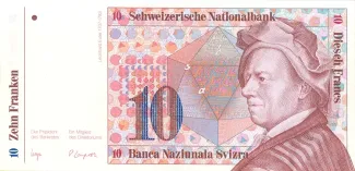 Switzerland 10 Francs 7th, 1983 P-60 obverse