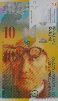 Switzerland 10 Francs 8th, 1995-2013 obverse