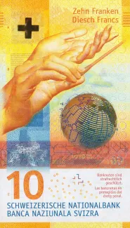 Switzerland 10 Francs 9th, 2016-2017 obverse
