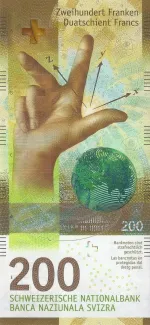 Switzerland 200 Francs 9th, 2016-2019 obverse