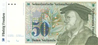 Switzerland 50 Francs 7th, 1984-1985 P-62 obverse