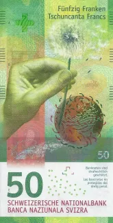 Switzerland 50 Francs 9th, 2015-2020 obverse