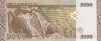 Syria 5.000 Syrian Pounds, 1441-1445                (2019-2024) reverse