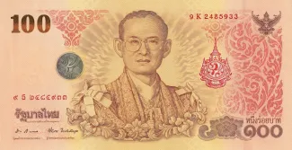 Thailand 100 Baht, 2011 P-124 obverse