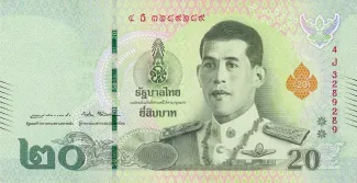 Thailand 20 Baht - Rama X, 2018 image