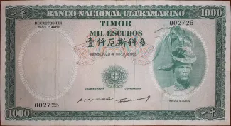 Timor-Leste 1.000 Escudos, 1968 image