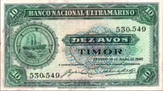 Timor-Leste 10 Avos, 1940 P-13 obverse