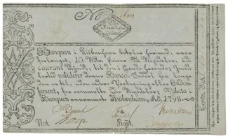 Tønder, County of 10 Rigsdaler Courant, 1778-1798 obverse