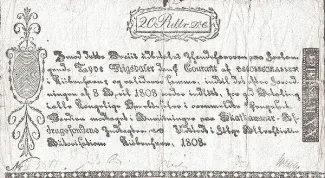 Tønder, County of 20 Rigsdaler D.C. - Frederick VI, 1808 obverse