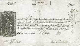 Tønder, County of 4 Rigsdaler Species - Christian VII, 1798-1800 obverse