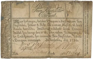 Tønder, County of 5 Rigsdaler Courant, 1775-1790 obverse