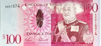 Tonga 100 Pa'anga, 2008 obverse