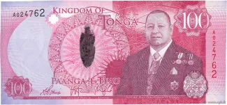 Tonga 100 Pa'anga, 2015 obverse