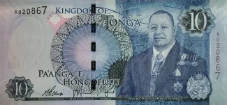 Tonga 10 Pa'anga, 2015 obverse