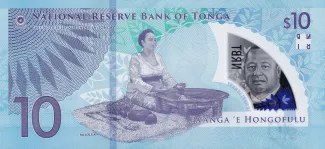 Tonga 10 Pa'anga, 2023 reverse