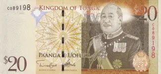 Tonga 20 Pa'anga, 2009 obverse