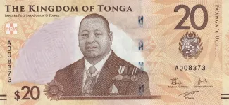 Tonga 20 Pa'anga, 2023 obverse