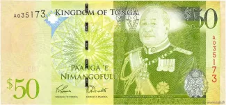 Tonga 50 Pa'anga, 2009 obverse