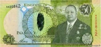 Tonga 50 Pa'anga, 2015 P-48 obverse