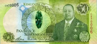 Tonga 50 Pa'anga, 2020 obverse