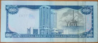 Trinidad and Tobago 100 Dollars, 2006 reverse