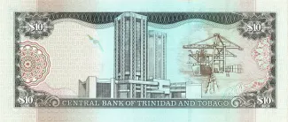 Trinidad and Tobago 10 Dollars, 2002 reverse