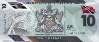 Trinidad and Tobago 10 Dollars, 2020 obverse