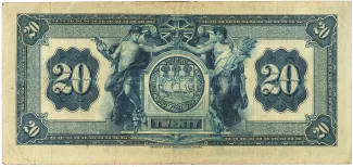 Trinidad and Tobago 20 Dollars, 1921 reverse