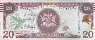 Trinidad and Tobago 20 Dollars, 2006 obverse