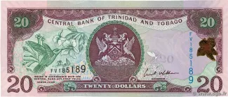 Trinidad and Tobago 20 Dollars, 2006 obverse
