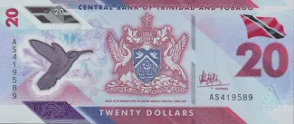 Trinidad and Tobago 20 Dollars, 2020 obverse