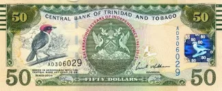 Trinidad and Tobago 50 Dollars, 2012 P-53 obverse