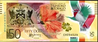 Trinidad and Tobago 50 Dollars, 2015 obverse